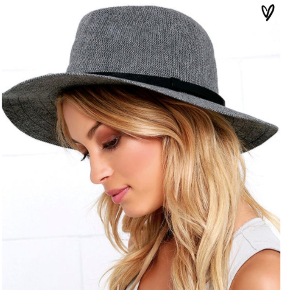 Gray Fedora Hat
